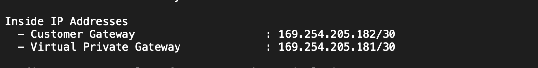 Code for inside IP addresses
