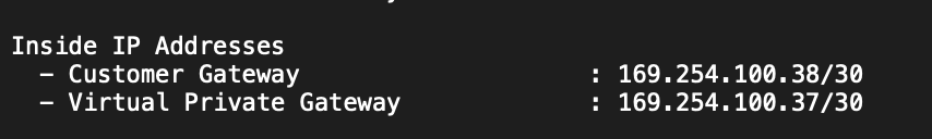 Code for inside IP addresses