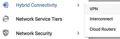 screenshot showing steps to create cloud router GCP