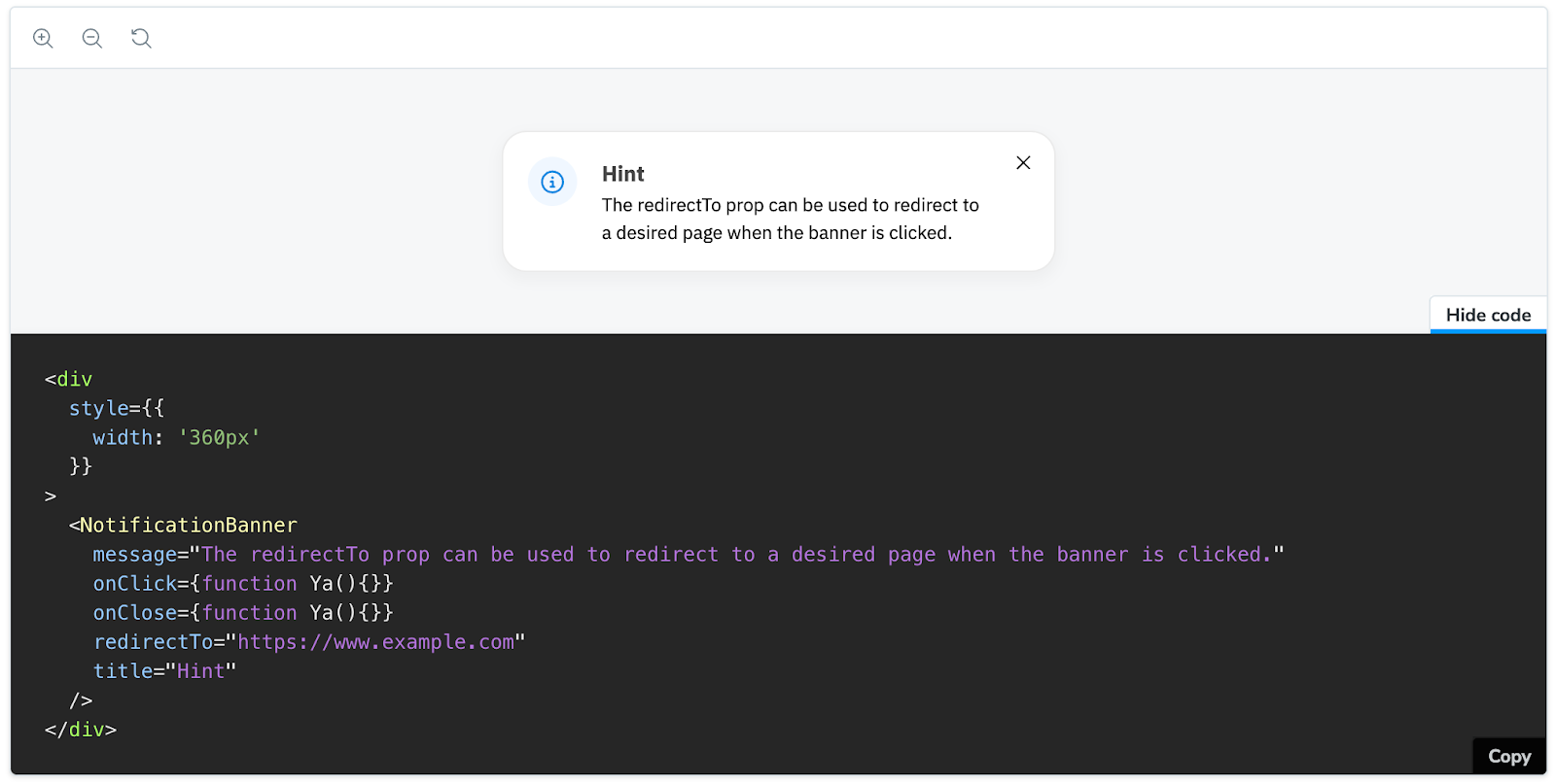 Code for adding UX design components to Quill