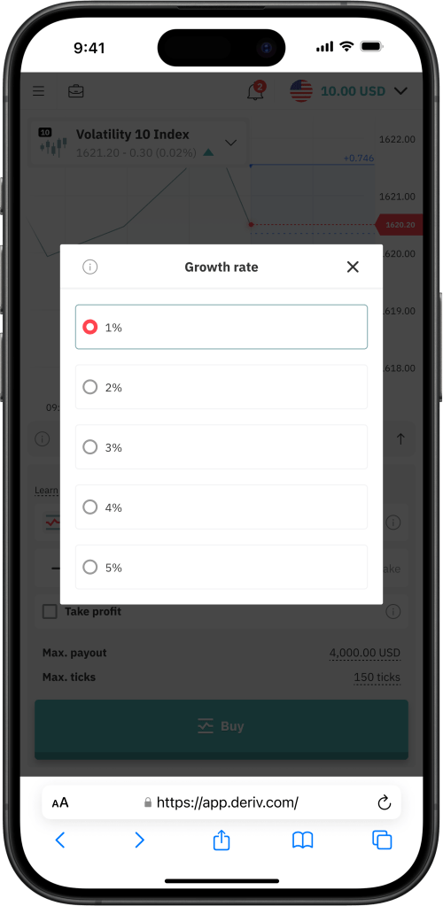为 accumulators 选择增长率百分比