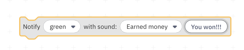 كتلة الإشعار على Deriv Bot – روبوت التداول على Deriv