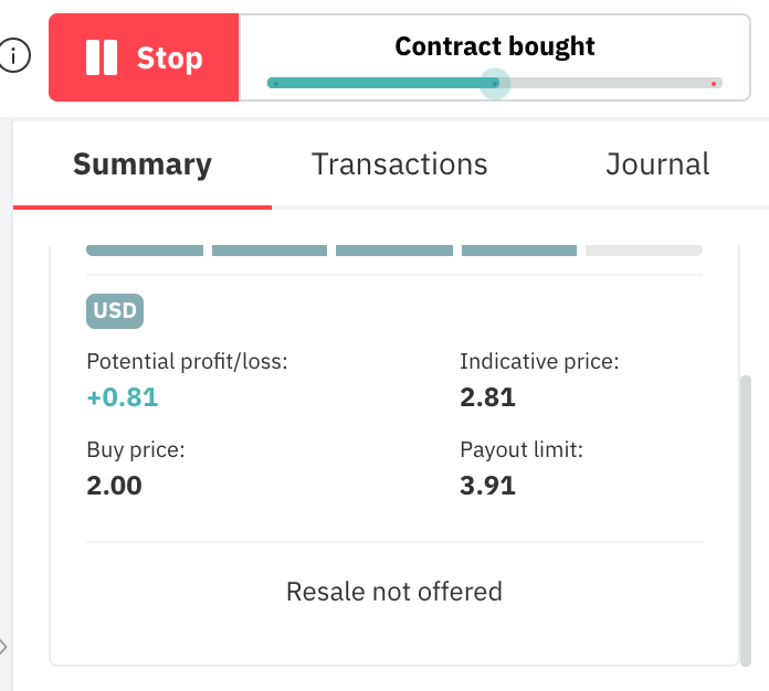 ඩී බොට් මත නැවත විකිණීම ලබා නොදේ - Derivගේ වෙළඳ බොට්