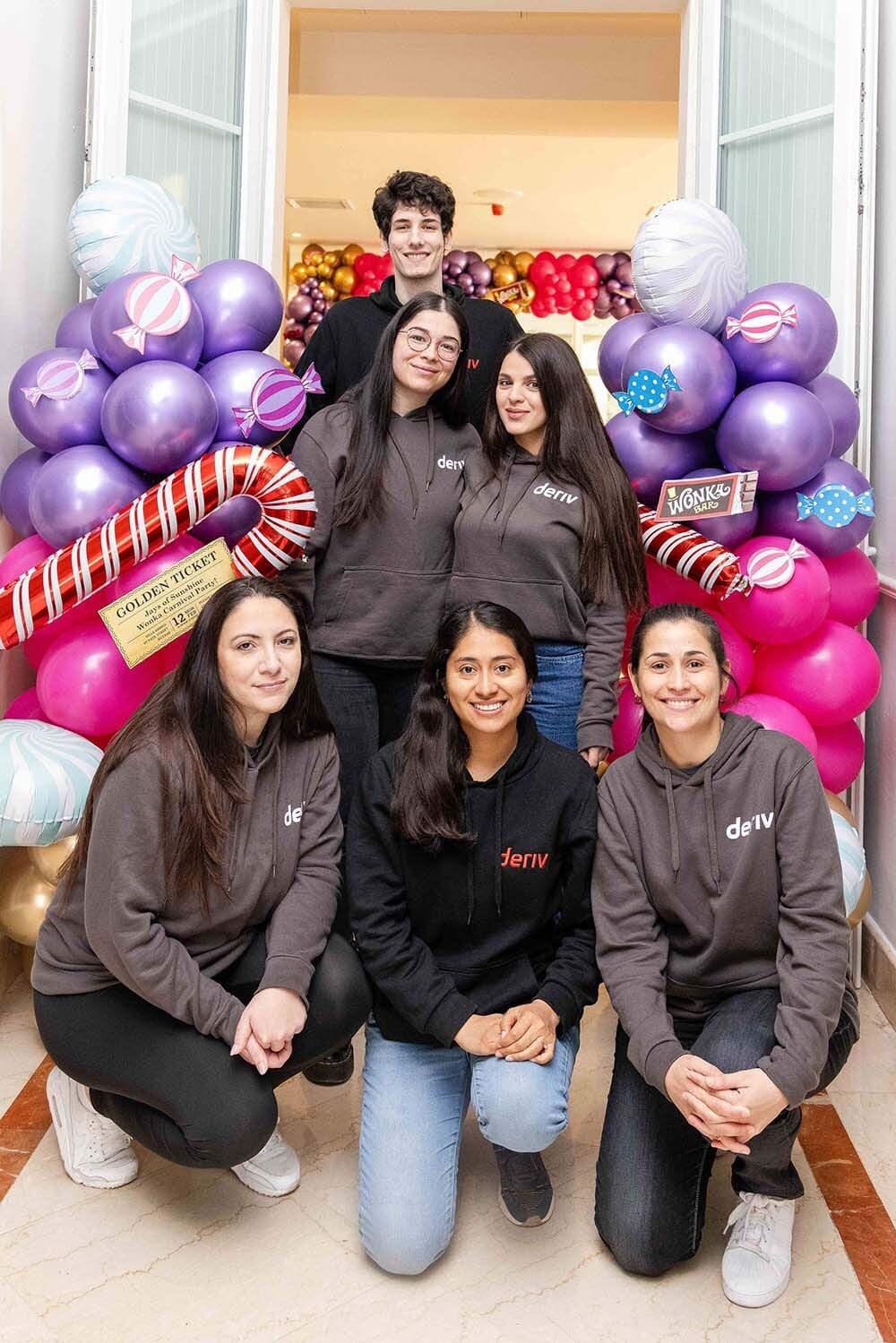 Deriv volunteers at the carnival party for the Malta CSR project