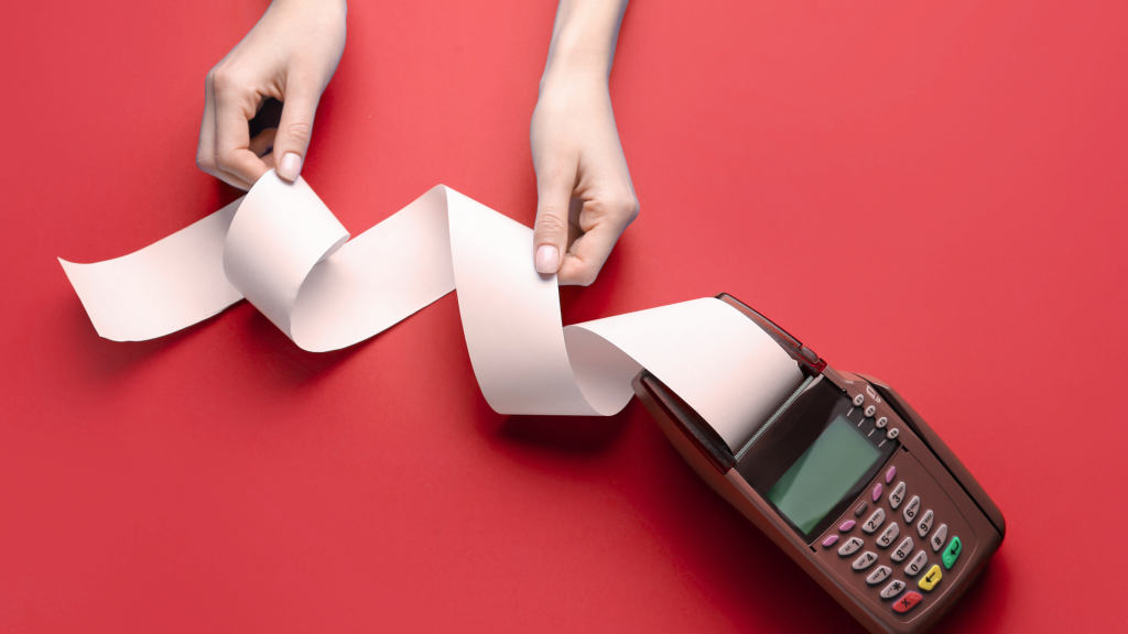 آلة دفع تُولد فاتورة كبيرة