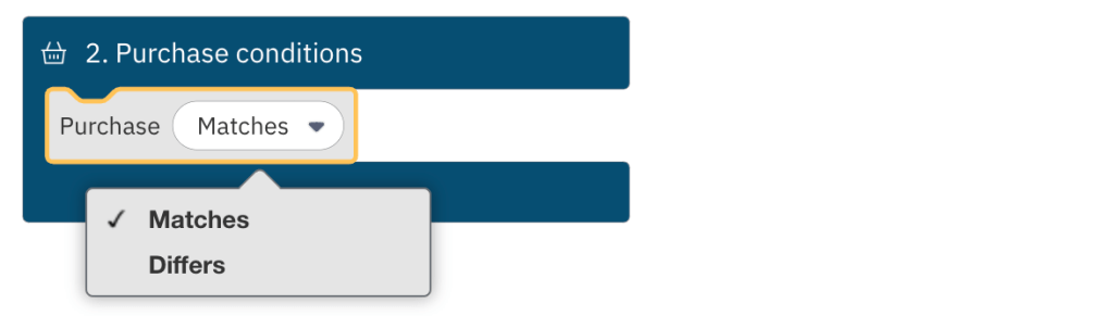 Blok warunków zakupu